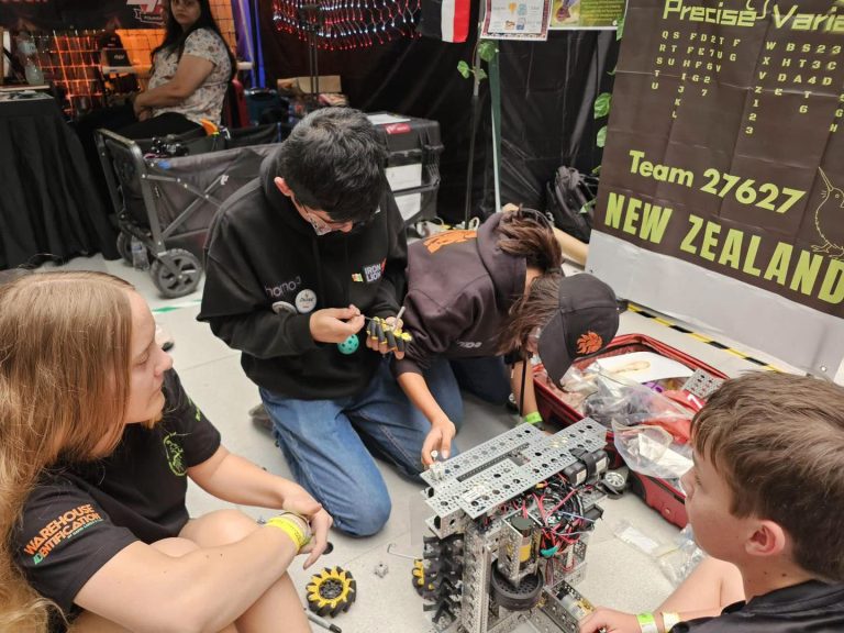Precise Variable, Team 27627 at FIRST Tech Challenge, working on their robot
